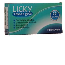 LICKY CARAMELLE ADULTI PER TOSSE E GOLA SENZA ZUCCHERO 70 G - farmachicca