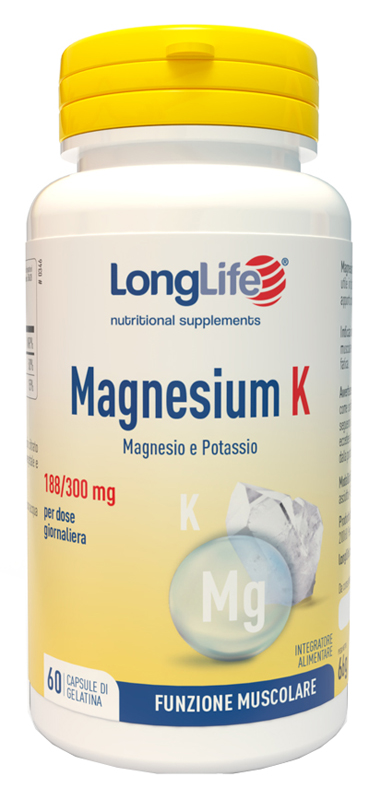 LONGLIFE MAGNESIUM K 60 CAPSULE - farmachicca