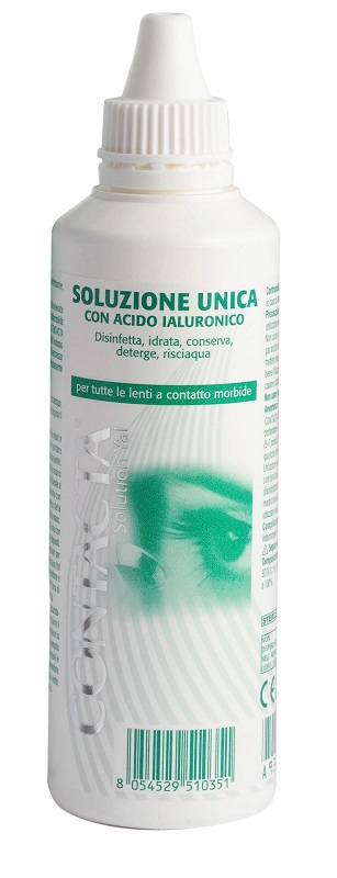 SOLUZIONE OCULARE CON ACIDO IALURONICO CONTACTA 100ML MARCHIO CE - farmachicca