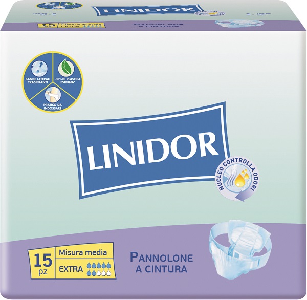 PANNOLONE LINIDOR PERFECT CARE EXTRA A CINTURA MM 15 PEZZI - farmachicca