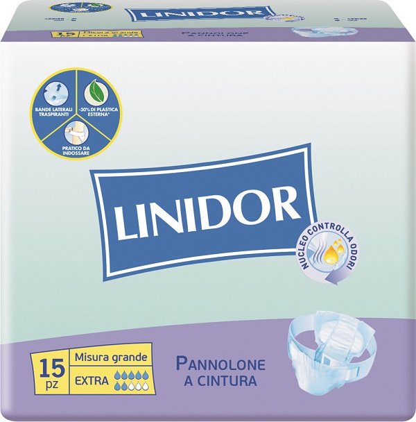 PANNOLONE LINIDOR A CINTURA EXTRA MISURA GRANDE 15 PEZZI - farmachicca