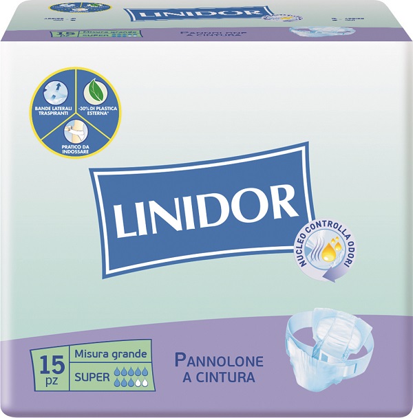 PANNOLONE LINIDOR PERFECT CARE SUPER A CINTURA MG 15 PEZZI - farmachicca