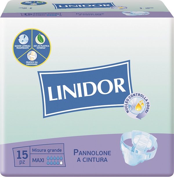 PANNOLONE LINIDOR A CINTURA MAXI MISURA GRANDE 15 PEZZI - farmachicca