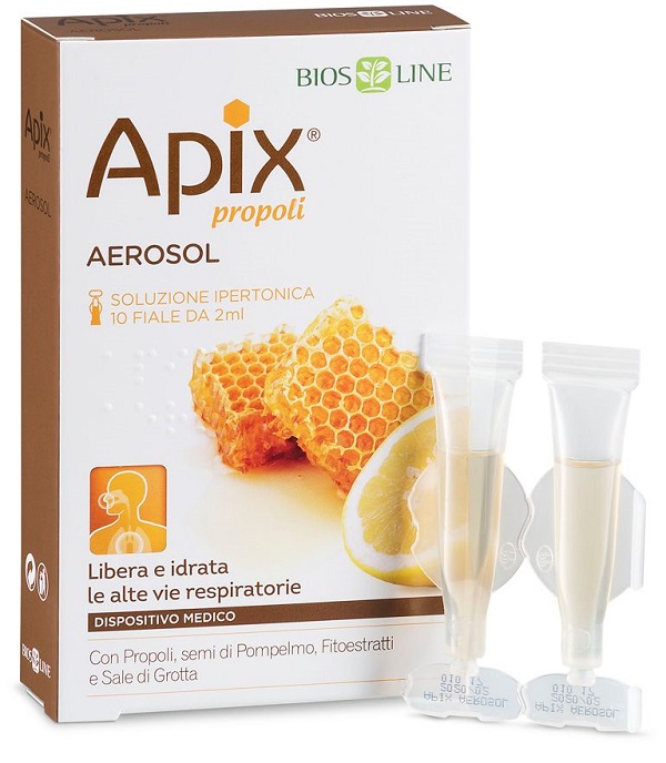 APIX PROPOLI AEROSOL 10 FIALE MONODOSE X 2 ML - farmachicca