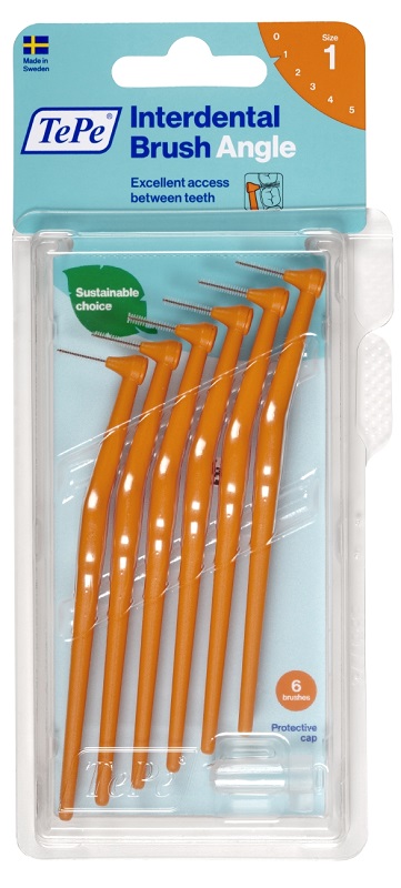 TEPE ANGLE SCOVOLINO ARANCIO 0,45MM 6 PEZZI - farmachicca