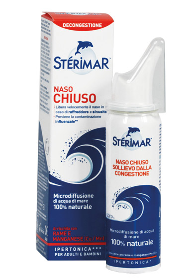 STERIMAR IPERTONICO NASO CHIUSO RAME E MANGANESE SPRAY 50 ML - farmachicca