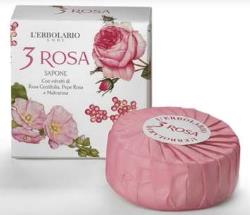 3 ROSA SAPONE PROFUMATO 100 G - farmachicca