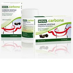 NOVA CARBONE VEGETALE 120 COMPRESSE - farmachicca