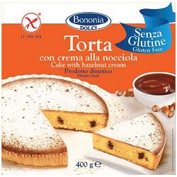 BONONIA TORTA ALLA CREMA DI NOCCIOLA SENZA GLUTINE 400 G - farmachicca