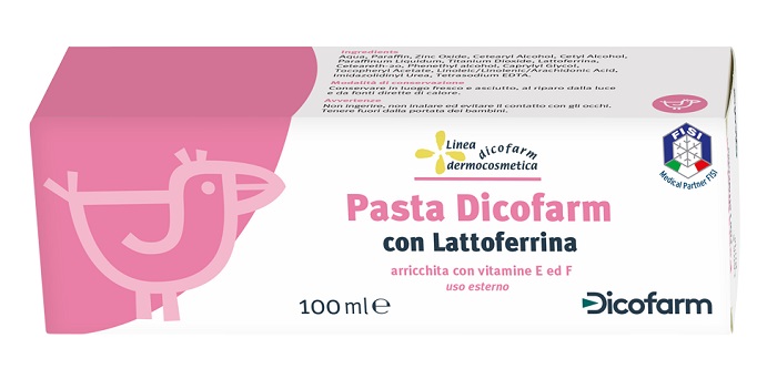 DICOFARM PASTA CON LATTOFERRINA PELLI DELICATE 100 ML - farmachicca