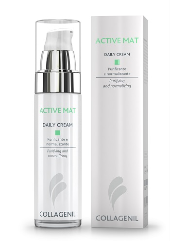 COLLAGENIL ACTIVE MAT DAILY CREAM SEBOREGOLATRICE/PURIFICANTE PER LA PELLE DEL VISO FLACONE 50 ML - farmachicca