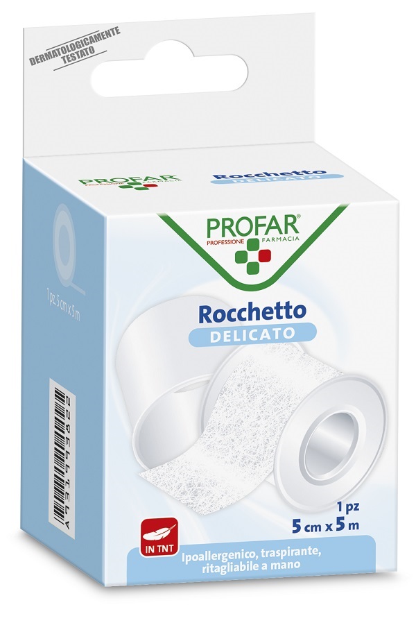 CEROTTO ROCCHETTO TESSUTO NON TESSUTO DELICATO CM 5X5 M PROFAR - farmachicca