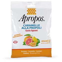 APROPOS CARAMELLE ALLA PROPOLI GUSTO AGRUMI 50 G - farmachicca