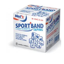 CEROTTO MEDS IN TELA BIANCA SPORTIVO 1000X2,5CM - farmachicca