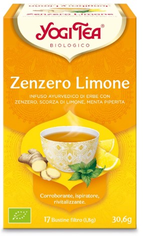 YOGI TEA ZENZERO LIMONE 31 G - farmachicca