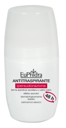 DEODORANTE IN EMULSIONE IN FLACONE ROLL-ON CON ASTUCCIO EUPHIDRA DEO ROLLON ANTITRASPIRANTE 50 ML - farmachicca