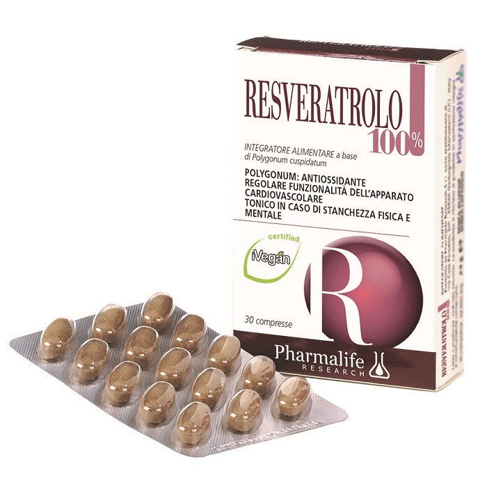 RESVERATROLO 100% 30 COMPRESSE - farmachicca