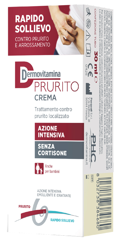 DERMOVITAMINA PRURITO CREMA AZIONE INTENSIVA SENZA CORTISONE 30 ML - farmachicca