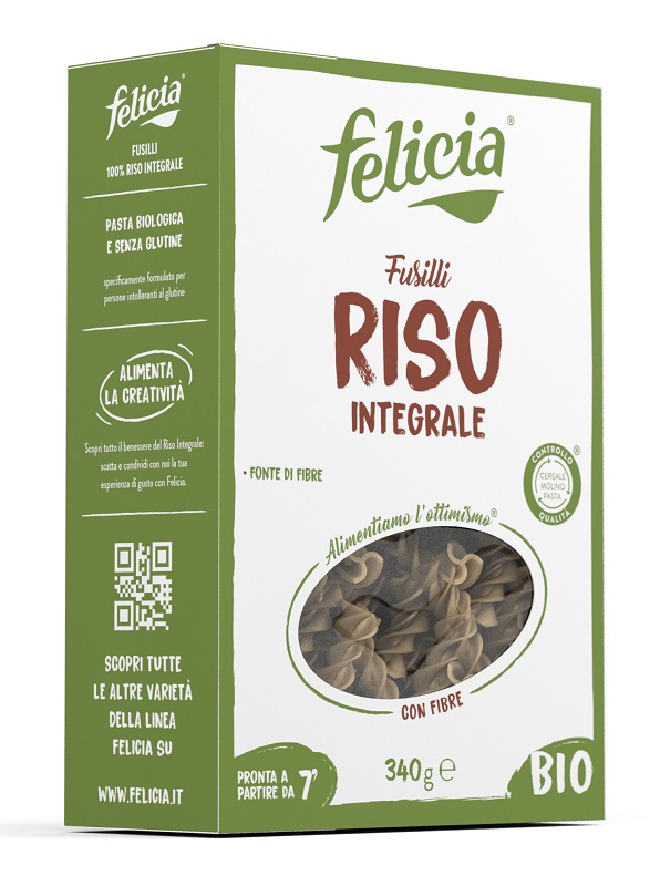 FELICIA BIO RISO INTEGRALE FUSILLI 340 G - farmachicca