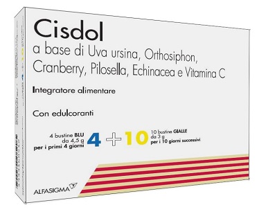 CISDOL 4 BUSTINE BLU DA 4,5 G + 10 BUSTINE GIALLE DA 3 G - farmachicca