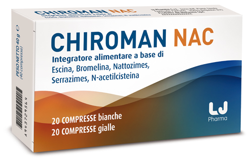 CHIROMAN NAC 20 COMPRESSE BIANCHE + 20 COMPRESSE GIALLE - farmachicca