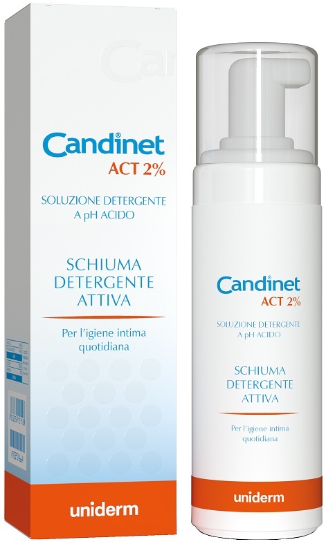 CANDINET ACT 2% SCHIUMA DETERGENTE ATTIVA 150 ML - farmachicca