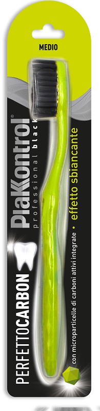 PLAKKONTROL PERFETTO CARBON SPAZZOLINO MANUALE BLISTER 1 PEZZO - farmachicca