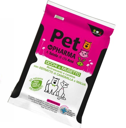 PET IN PHARMA SALVIETTINE OCCHI MUSO 30 PEZZI - farmachicca