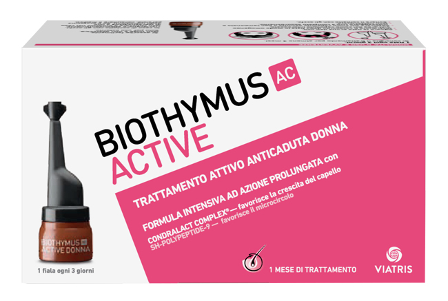 BIOTHYMUS AC ACTIVE TRATTAMENTO ATTIVO ANTICADUTA DONNA 10 FIALE - farmachicca