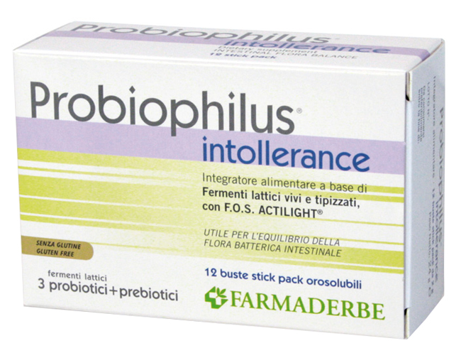 PROBIOPHILUS INTOLLERANCE 12 BUSTINE 24 G - farmachicca