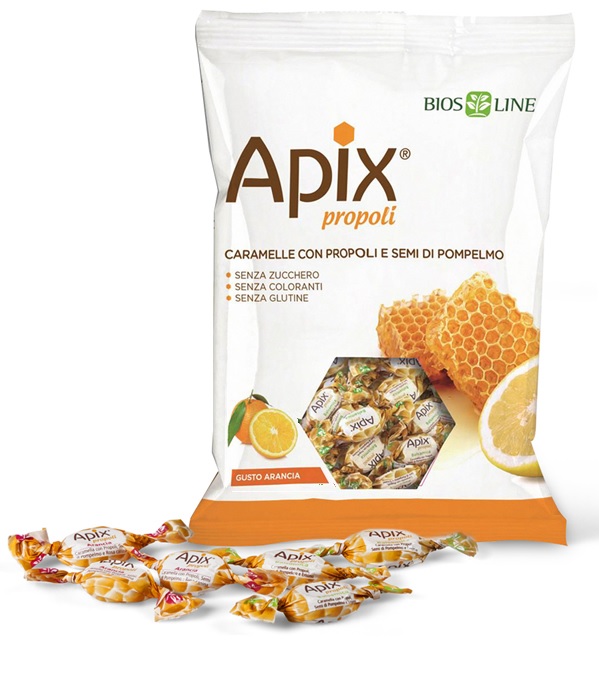 APIX PROPOLI CARAMELLA ARANCIA 50 G - farmachicca