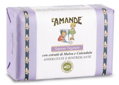 L'AMANDE MARSEILLE SAPONE VEGETALE MALVA/CALENDULA 200 G - farmachicca