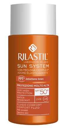 RILASTIL SUN SYSTEM PHOTO PROTECTION THERAPY SPF50+ COMFORT FLUIDO 50 ML - farmachicca