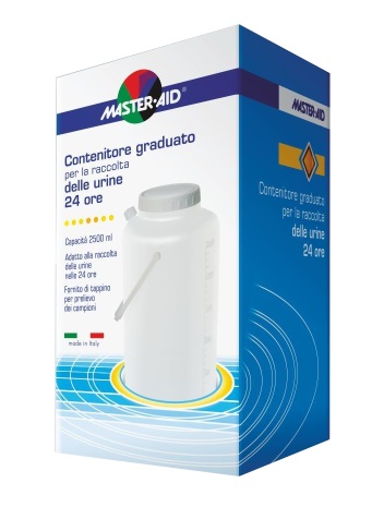 CONTENITORE RACCOLTA URINA MASTER-AID 24 H 2500 ML - farmachicca
