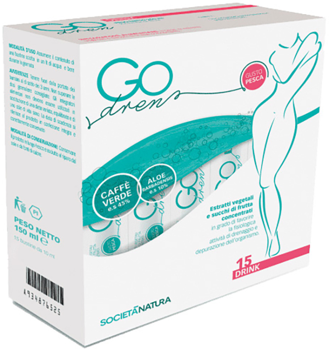GO DREN DRINK 15 BUSTINE DA 10 ML - farmachicca