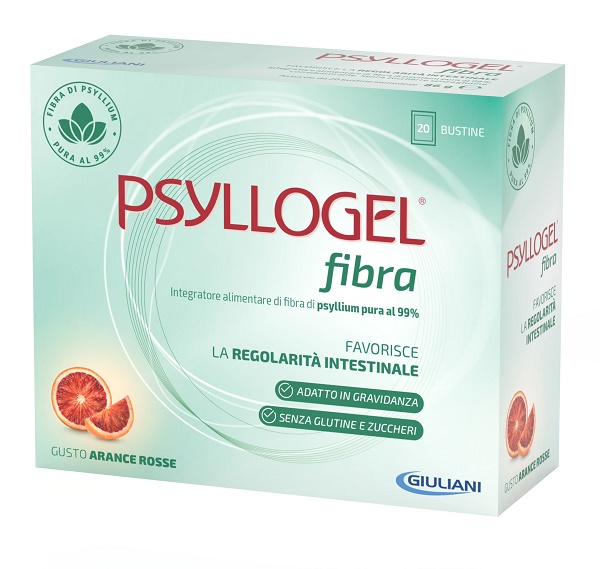 PSYLLOGEL FIBRA ARANCE ROSSE 10 BUSTINE 43 G - farmachicca
