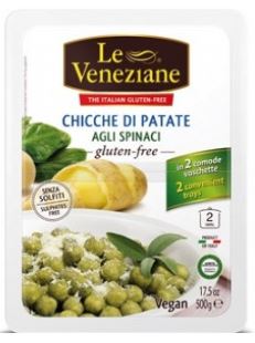 LE VENEZIANE CHICCHE DI PATATE AGLI SPINACI 500 G - farmachicca