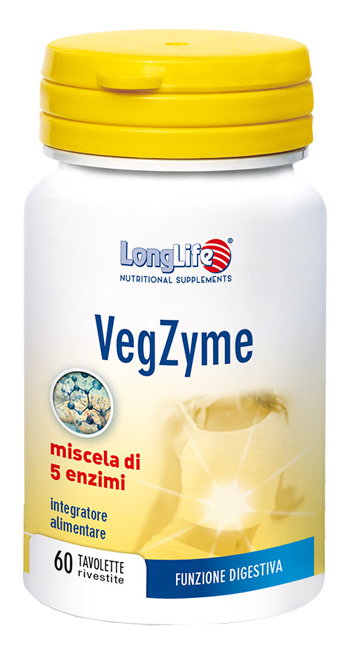 LONGLIFE VEGZYME 60 TAVOLETTE - farmachicca