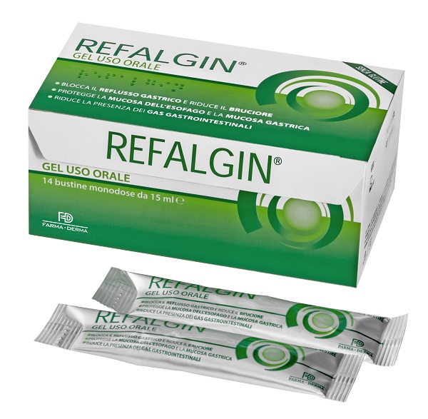 REFALGIN GEL OROSOLUBILE ANTIREFLUSSO 14 BUSTINE 15 ML - farmachicca