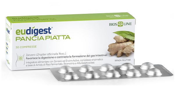 BIOSLINE EUDIGEST PANCIA PIATTA 30 COMPRESSE - farmachicca