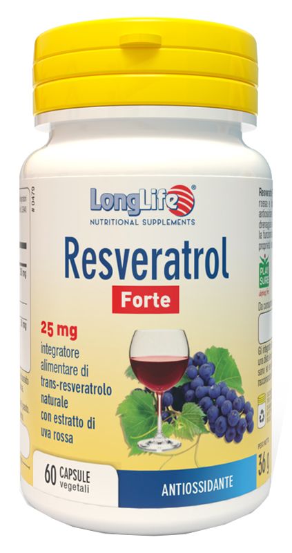 LONGLIFE RESVERATROL FORTE 60 CAPSULE - farmachicca
