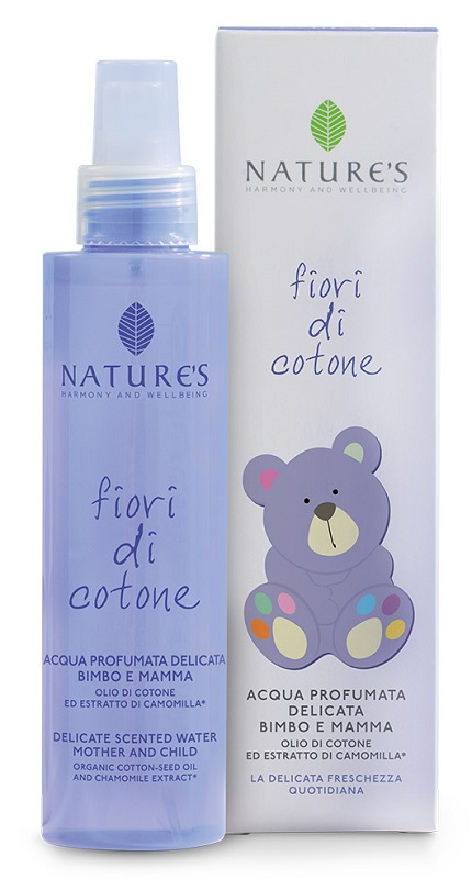 NATURES FIORI DI COTONE ACQUA PROFUMATA DELICATA BIMBO E MAMMA 150 ML - farmachicca