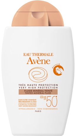 EAU THERMALE AVENE SOLARE FLUIDO MINERALE 50+ COLORATO 40 ML - farmachicca