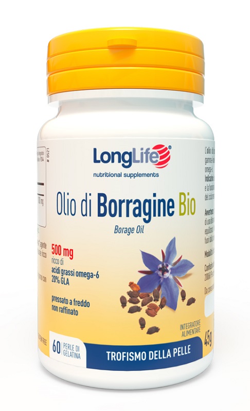 LONGLIFE OLIO BORRAGINE BIO 60 PERLE - farmachicca