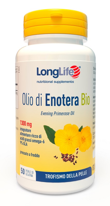 LONGLIFE OLIO ENOTERA BIO 1300 MG 50 PERLE - farmachicca