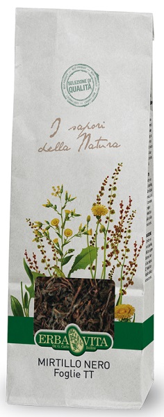 MIRTILLO NERO TAGLIO TISANA FOGLIE 100 G - farmachicca