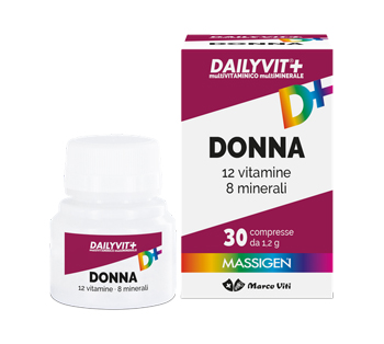 DAILYVIT+ DONNA MULTIVITAMINICO E MULTIMINERALE 30 COMPRESSE RIVESTITE - farmachicca