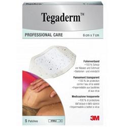 TEGADERM MEDICAZIONE IMPERMEABILE TRASPARENTE 5 PEZZI 6X7 CM - farmachicca