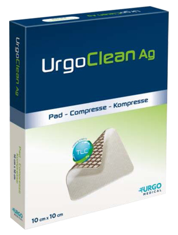 MEDICAZIONE TNT ASSORBENTE GELIFICANTE URGOCLEAN AG/SILVER 6X6CM 5 PEZZI - farmachicca