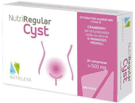 NUTRIREGULAR CYST 20 CAPSULE 500 MG - farmachicca